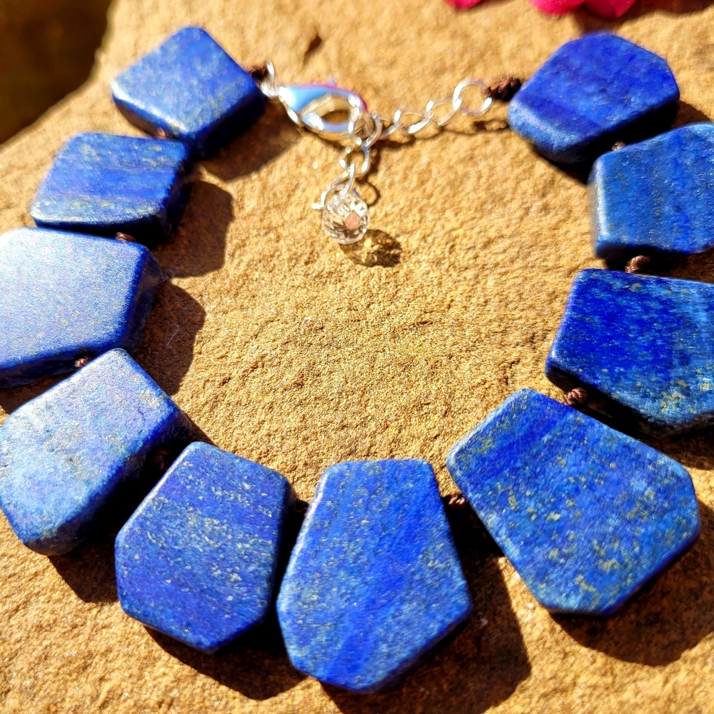 SOLD NWT BLUE LAPIS STERLING SILVER STATEMENT B… - Picture 9 of 15
